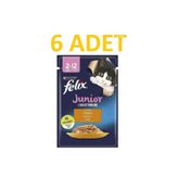 Felix Purina Junior Tavuk Etli Pouch Yavru Kedi Maması 85 Gr X 6 Adet