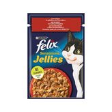 Felix Sensation Sığır Etli Domatesli Jel Kedi Maması 12x85 gr Yetişkinler İçin Zengin İçerik