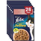 Felix Sensation Somon & Karidesli 85 gr 26 Adet Kedi Yaş Mama