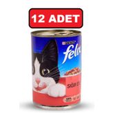 Felix Sığır Etli 12x400 gr Yaş Konserve Kedi Maması