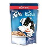 Felix Sığır Etli Islak Kedi Maması 20 Adet
