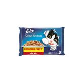 Felix Sığır Etli Kedi Yaş Maması 4'Lü Paket
