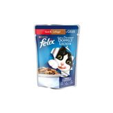 Felix Sığır Etli ve Tavuklu Yaş 12x100 gr Kedi Mama