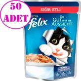 Felix Sığır Etli Yaş Kedi Maması 50 Adet