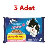 Felix Sığır ve Tavuk Etli Multipack 3'lü Paket 12x85 gr Yavru Kedi Yaş Maması