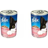 Felix Somon Ve Alabalıklı Konserve Kedi Maması 400 Gr. 2 Adet