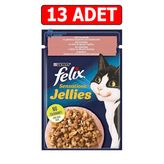 Felix Somonlu Karidesli Kedi Konservesi 85GR 13ADET Kedi Yaş Mama Sensations Pouch