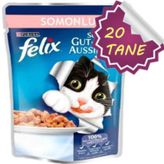 Felix Somonlu Pouch Yetişkin Kedi Maması 20 Li Set