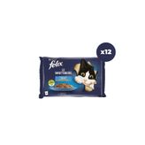 Felix Somonlu Ton Balıklı Konserve Yetişkin Kedi Maması, 12x85g, 48 Adet