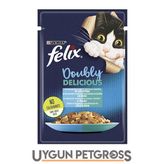 Felix Somonlu ve Sardalyalı Yetişkin 100 gr Kedi Konserve Maması