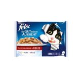 Felix Ton Balıklı Ve Somonlu Tam Yaş Kedi Maması 10 Paket 4X85Gr - 40 Adet