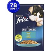 Felix Ton Balıklı Yaş Kedi Maması 85 gr x 78 Adet - Karışık