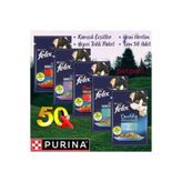 Felix Yaş Kedi Maması - Karışık 50 Adet Pouch