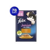 Felix Yavru Tavuklu Yaş Kedi Maması 85 Gr X 78 Adet