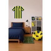 Fenerbahçe Duvar Sticker 5 Yıldız Arma 45 cm - Lisanslı Orijinal - 45 x 45 cm - Renkli