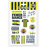 Fenerbahçe Sticker Seti Yaşa - Lisanslı Orijinal