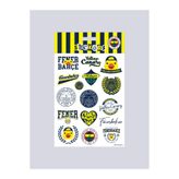 Fenerbahçe Yellow Canary Sticker Set, 15x20 cm, Çıkartma Seti