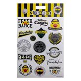 Fenerbahçe Yellow Canary Sticker Sheet Karışık Orijinal Lisanslı