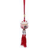 Feng Shui Maneki Neko Şans Kedisi Pembe No.4
