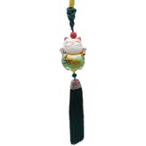 Feng Shui Maneki Neko Şans Kedisi Yeşil No.1