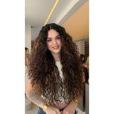 Fenomen Peruk Tül Peruk Afro Kıvırcık Uzun Koyu Kahve Işıltılı