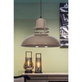 Fer Avize Fener Modern Tasarım Sıvama Sarkıt Metal Kahverengi Sarkıt Renk Cafe - Mutfak Tekli Avize