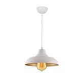 Fer Avize SİNYOR MODERN METAL SIVAMA BEYAZ İÇİ GOLD SARKIT Cafe - Mutfak TEKLİ AVİZE