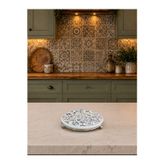 Feray Home Nihale - Seramik Nihale Ceramic Desen Gümüş