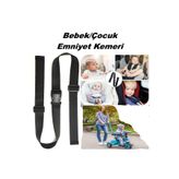 Ferdys Bebek/Çocuk 2 Nokta Emniyet Kemeri, Kayışı, Bebek Arabası Emniyet Kemeri Mama Sandalyesi