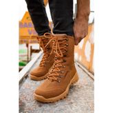 Fermuarlı Bağcık Detaylı Erkek Sneaker Bot Taba