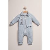Fermuarlı Bebe Yaka Tulum - 3 - 6 Ay - Gri