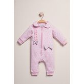 Fermuarlı Bebe Yaka Tulum - 6 - 9 Ay - Pembe