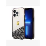 Ferrari iPhone 14 Pro Max Şeffaf Alt Baskılı Kılıf