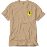 Ferrari Logo Krem Tişört Liyada