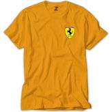 Ferrari Logo Sarı Tişört Liyada - M
