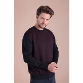 Ferraro 4059 Bordo Bisiklet Yaka Superfine Yün Erkek Kazak