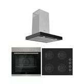 Ferre Eko Siyah Ankastre Set (XE61MDV-CS205-D100)