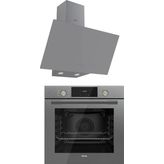 Ferre Flowart D079 - QMS63CPR Gri 2'li Ankastre Set