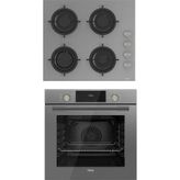 Ferre QMS63CPR - CS208 Gri 2'li Cam Ankastre Set
