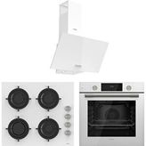 Ferre White Duplin Ankastre Set( D087+CS206+QMS63CB ) - Beyaz