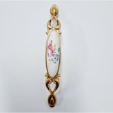 Festival FESTİVAL MİRAY 96 mm Metal Gold porselen çiçek desenli / 5 ADET - Altın