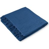 Fialka Waffle Tek Pike Mavi Çift Kişilik - 220x260