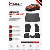 Fiat Egea Cross 2022 Model 4d Ekstra Havuzlu Paspas ve Bagaj Havuzu Set - Siyah