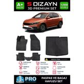 Fiat Egea Cross 3D Pro Havuzlu Paspas Ve Bagaj Havuzu Seti (2'Li Set) 2020 Üzeri A+ Kalite