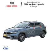 Fiat Egea Cross Krom Kapı Kolu - Paslanmaz Çelik - 8 Parça (2020+)