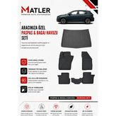 Fiat Egea Hb 2019 Model 4d Ekstra Havuzlu Paspas ve Bagaj Havuzu Set - Siyah