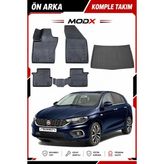 Fiat Egea Hb 2021 Model 5d Havuzlu Paspas + 3D Bagaj Havuzu Premıum A+ - Siyah