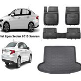 Fiat Egea Sedan 2015 Model 3D Bagaj Havuzu+3D Havuzlu Paspas Force