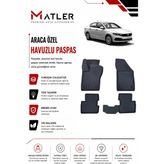 Fiat Egea Sedan 2018 Model 4d Ekstra Havuzlu Paspas - Siyah