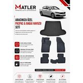 Fiat Egea Sedan 2025 Model 4d Ekstra Havuzlu Paspas ve Bagaj Havuzu Set - Siyah
